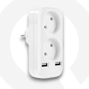 ENCHUFE DOBLE CON CÁMARA ESPÍA WIFI